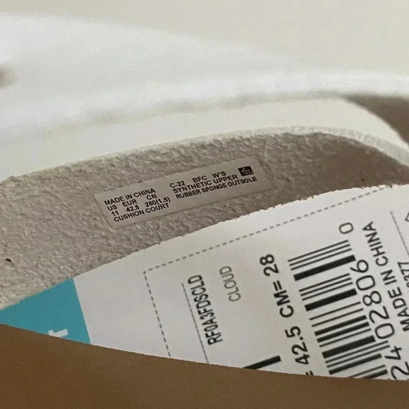 REEF Women’s Cushion Court Comfort White Cloud Slippers Flipflop Sandals 11 NEW! - Picture 7 of 9